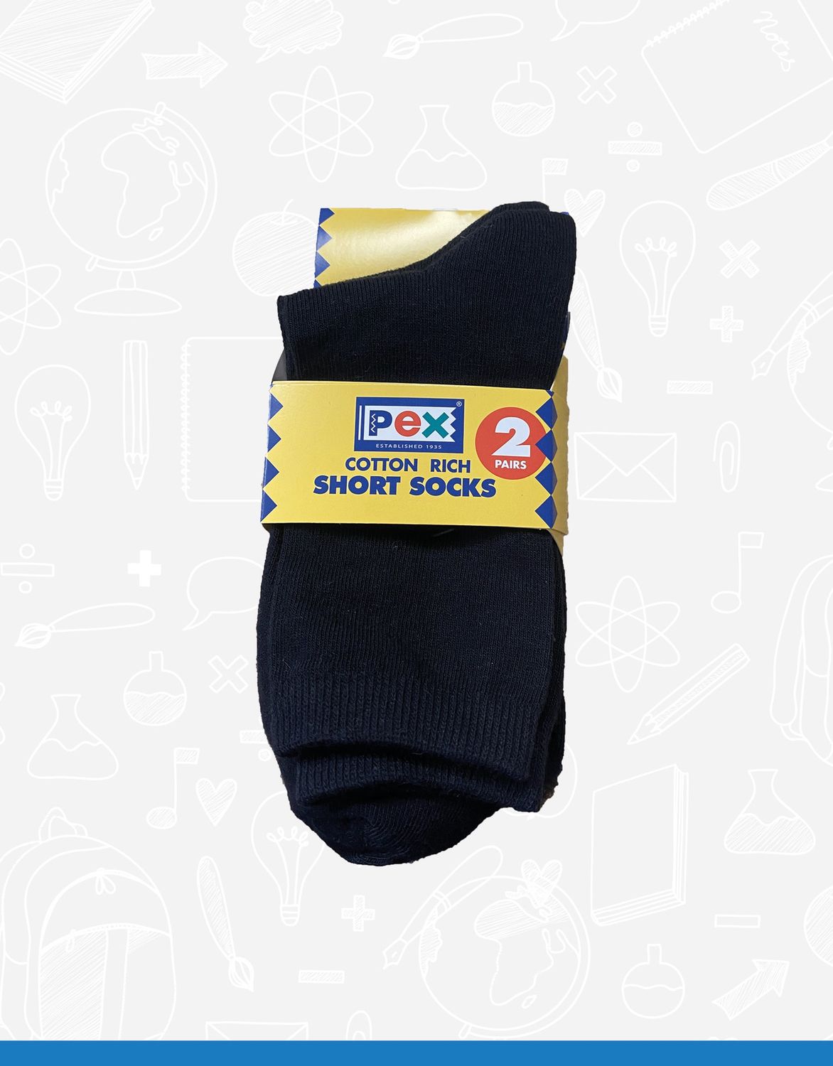 Black Cotton Rich Short Socks (3 Pack)