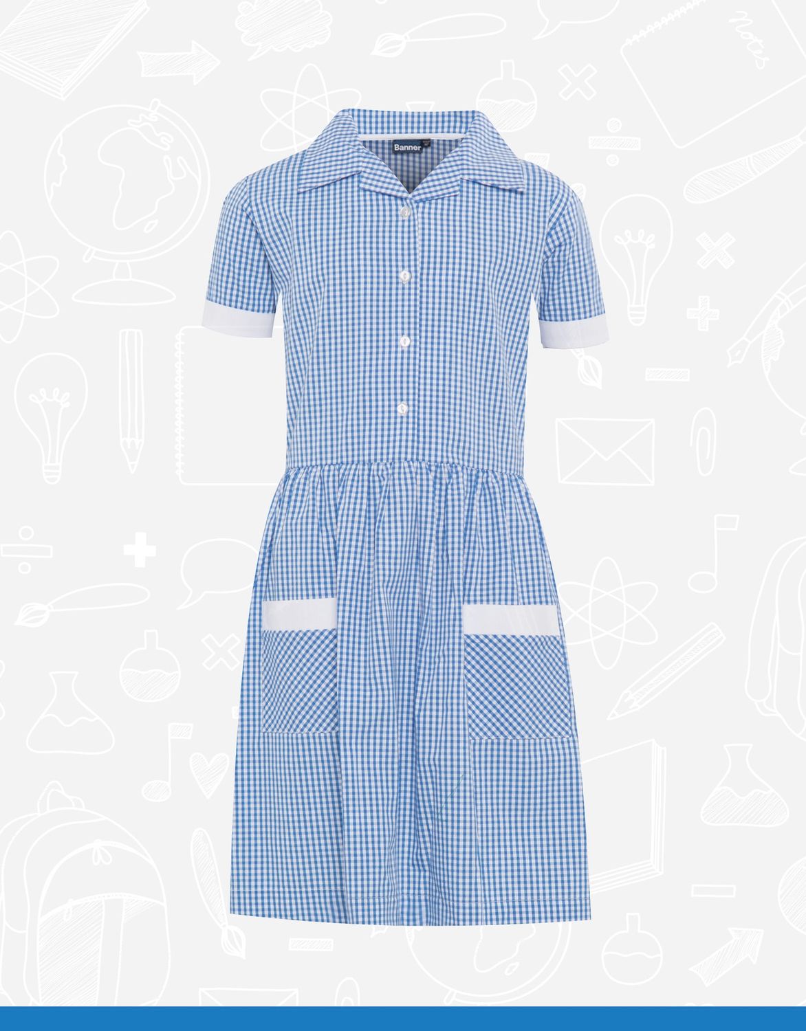 Blue Ayr Check Dress (913108)