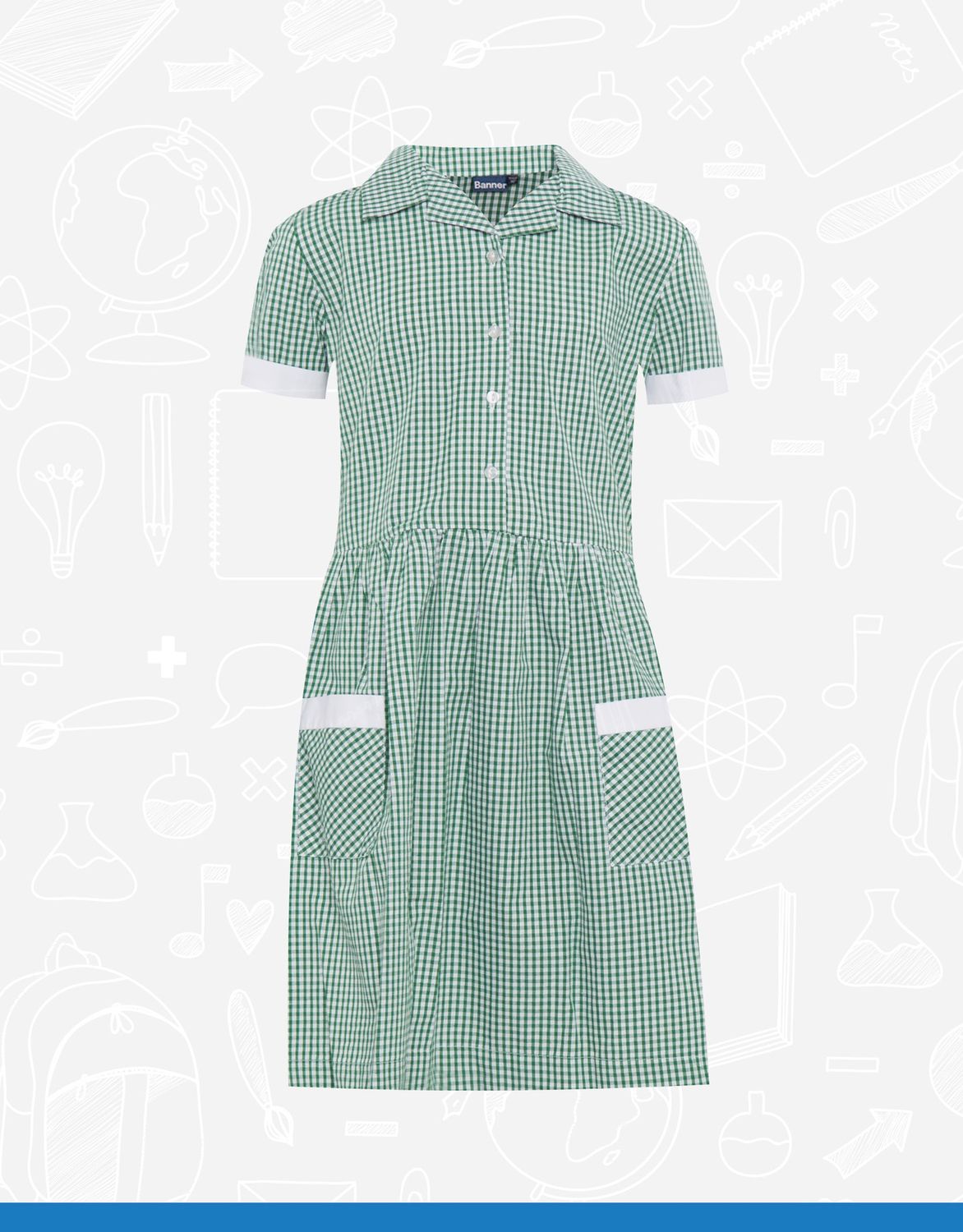 Green Ayr Check Dress (913108)
