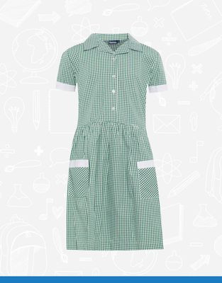 Green Ayr Check Dress (913108)