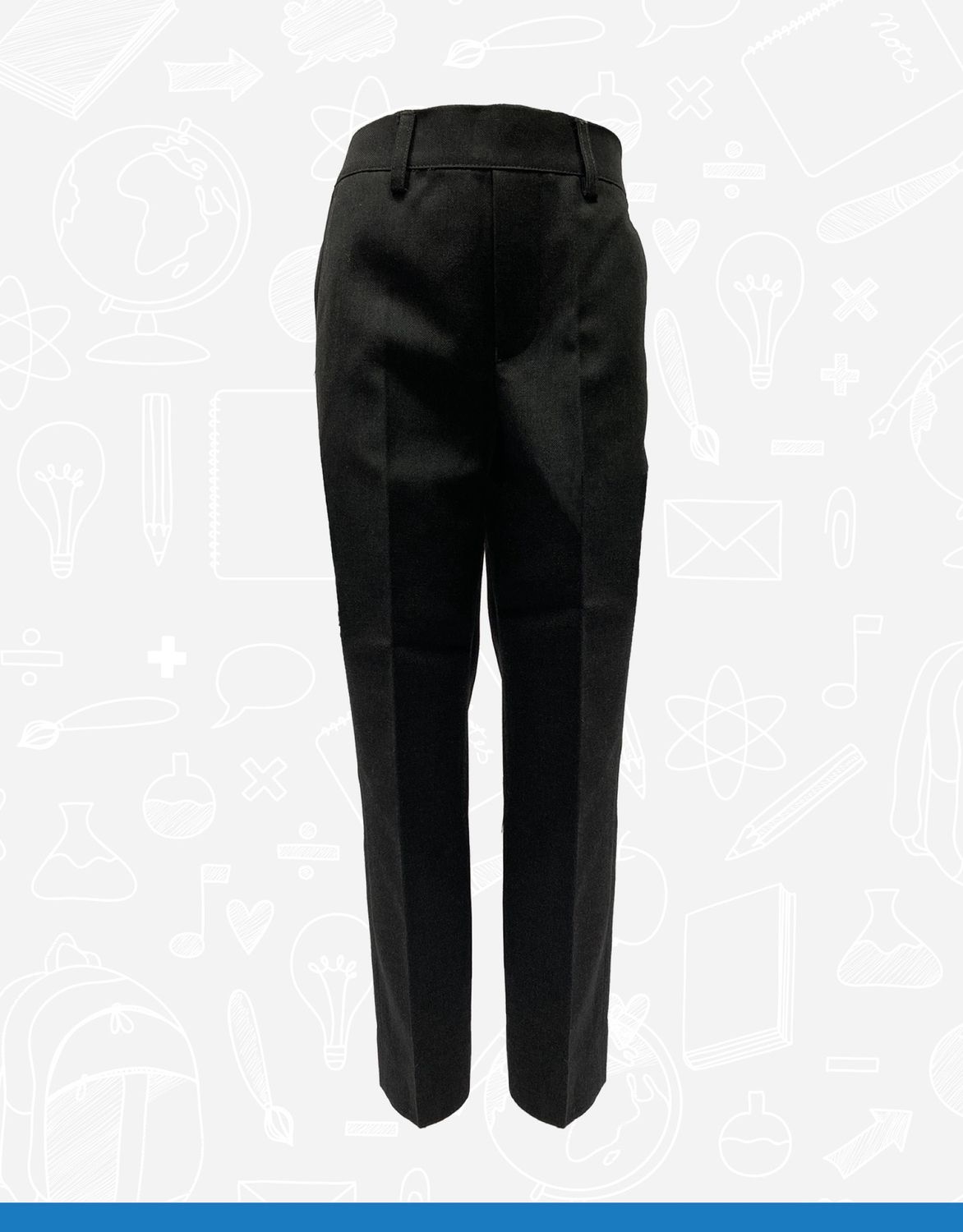Grey Elastic Waist Pull Up Trouser (Toby)