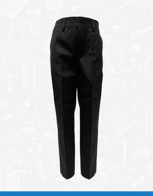 Grey Elastic Waist Pull Up Trouser (Toby)