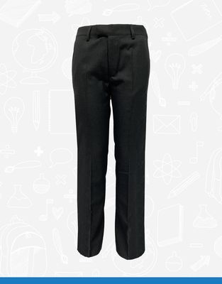 Grey Standard Fit Elasticated Trouser (Robert)