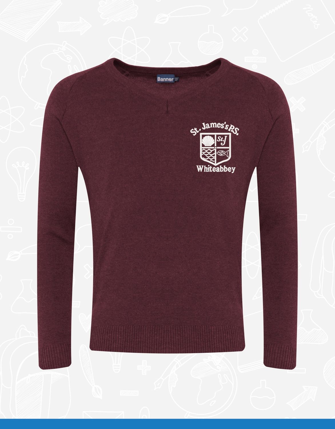 St James&#39;s Primary V-Neck (1WP)