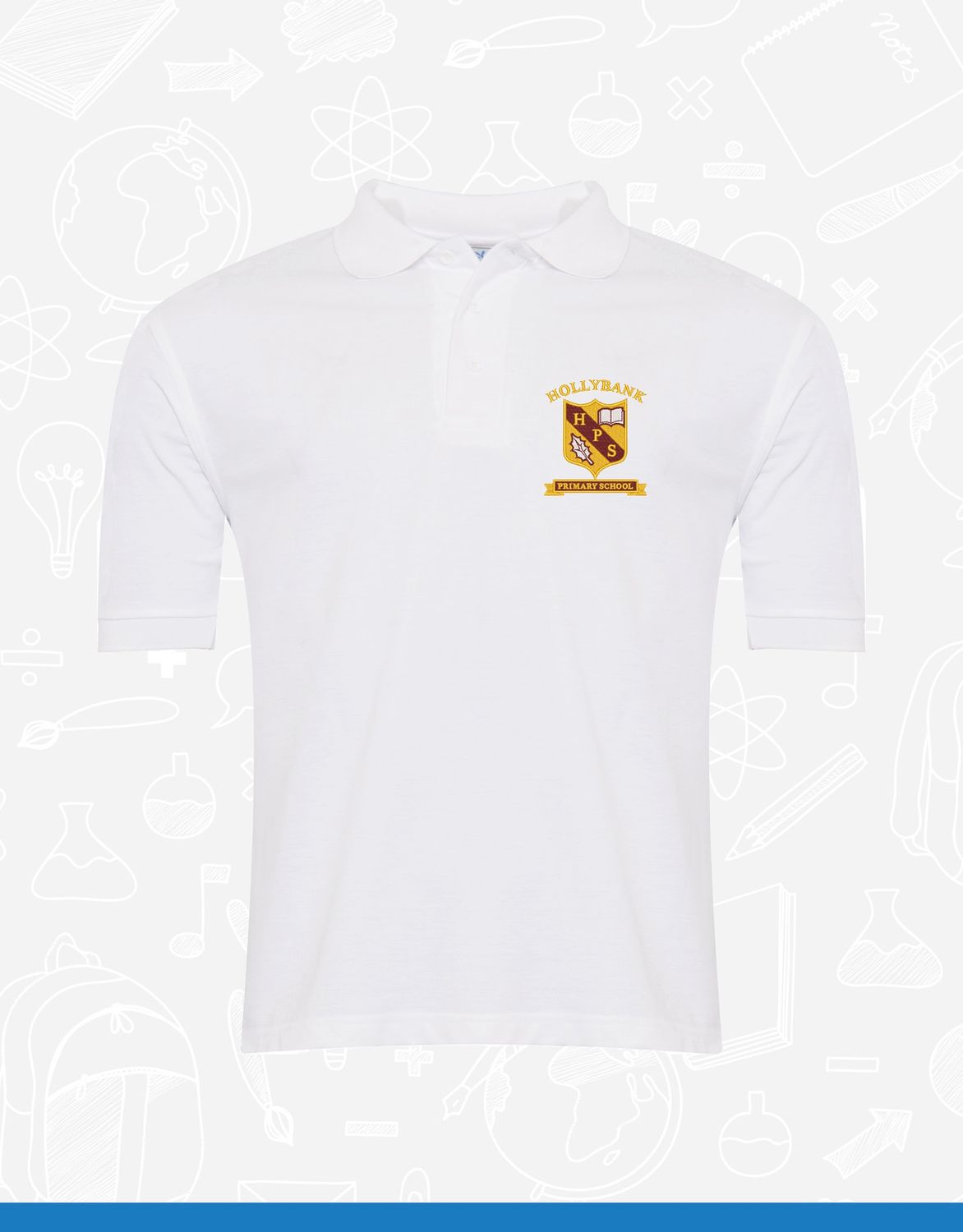 Hollybank Primary White Polo (3PP)