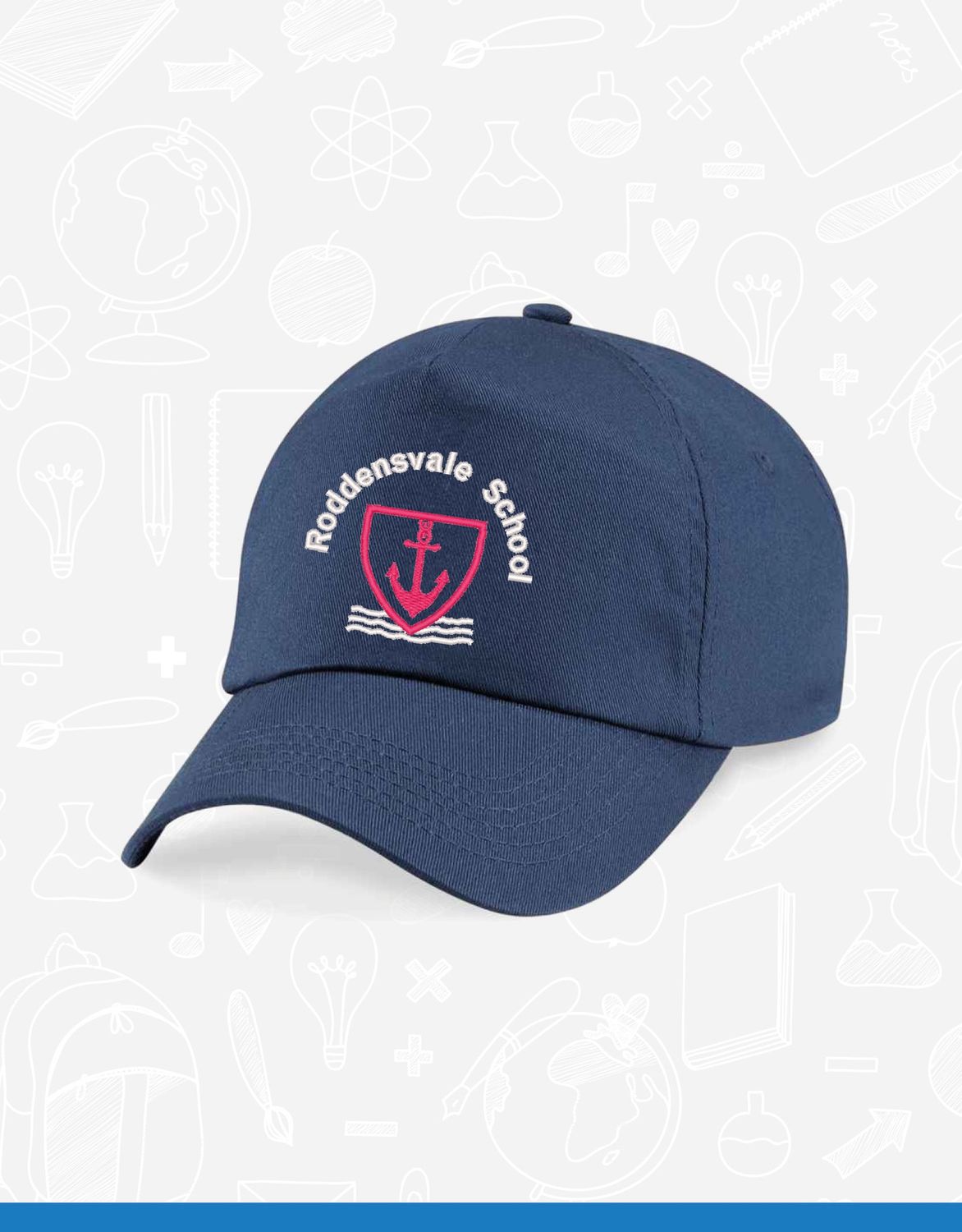 Roddensvale School Buddy Cap (BB10B), Colour: Navy, Size: One Size