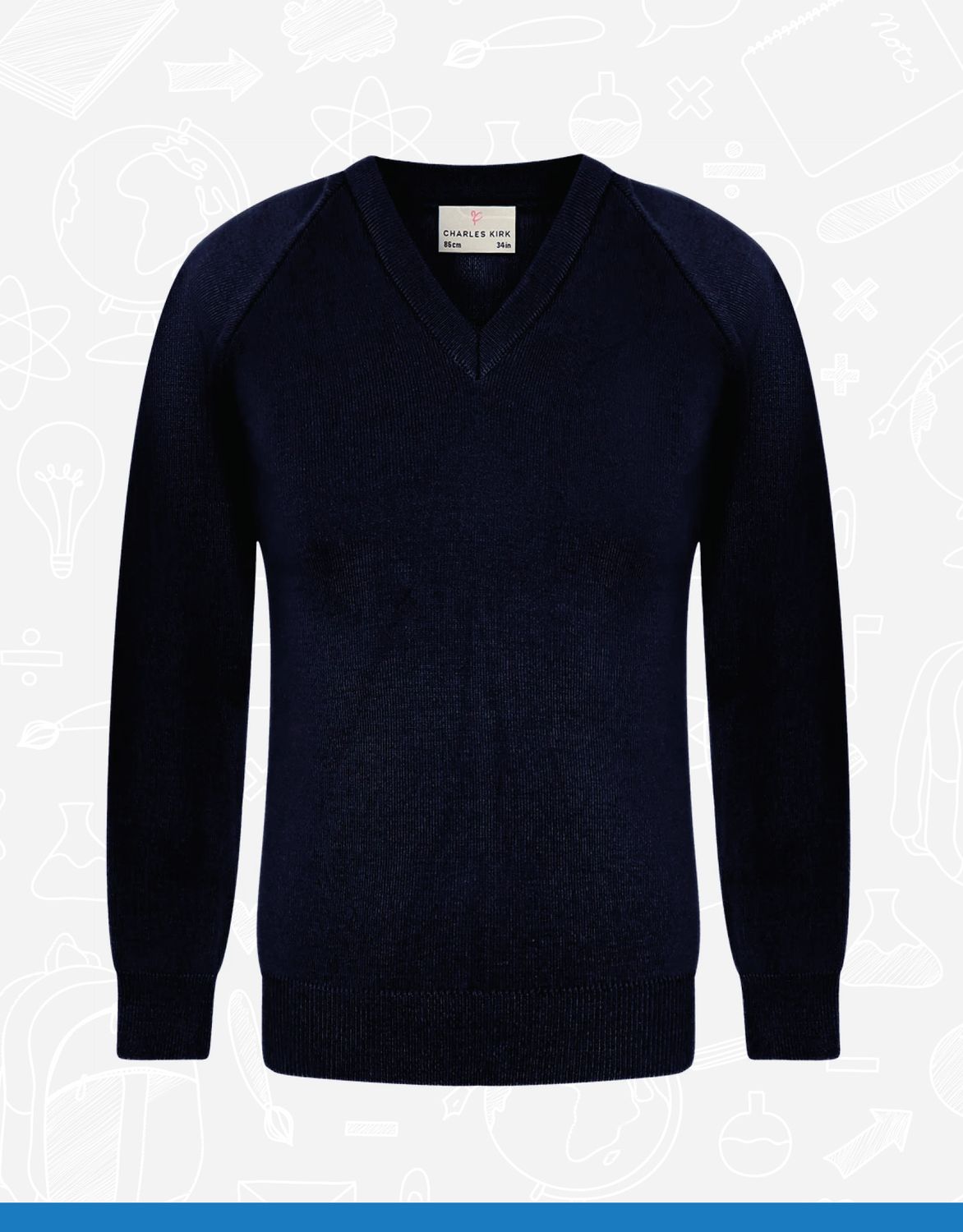 Navy V-Neck (4406)