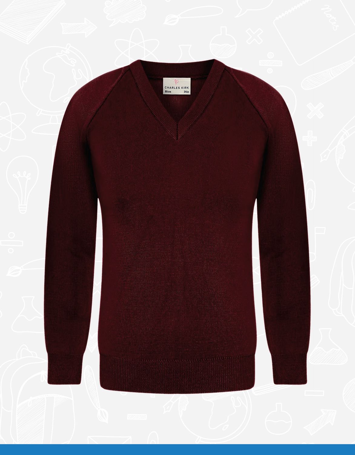 Maroon V-Neck (4406)