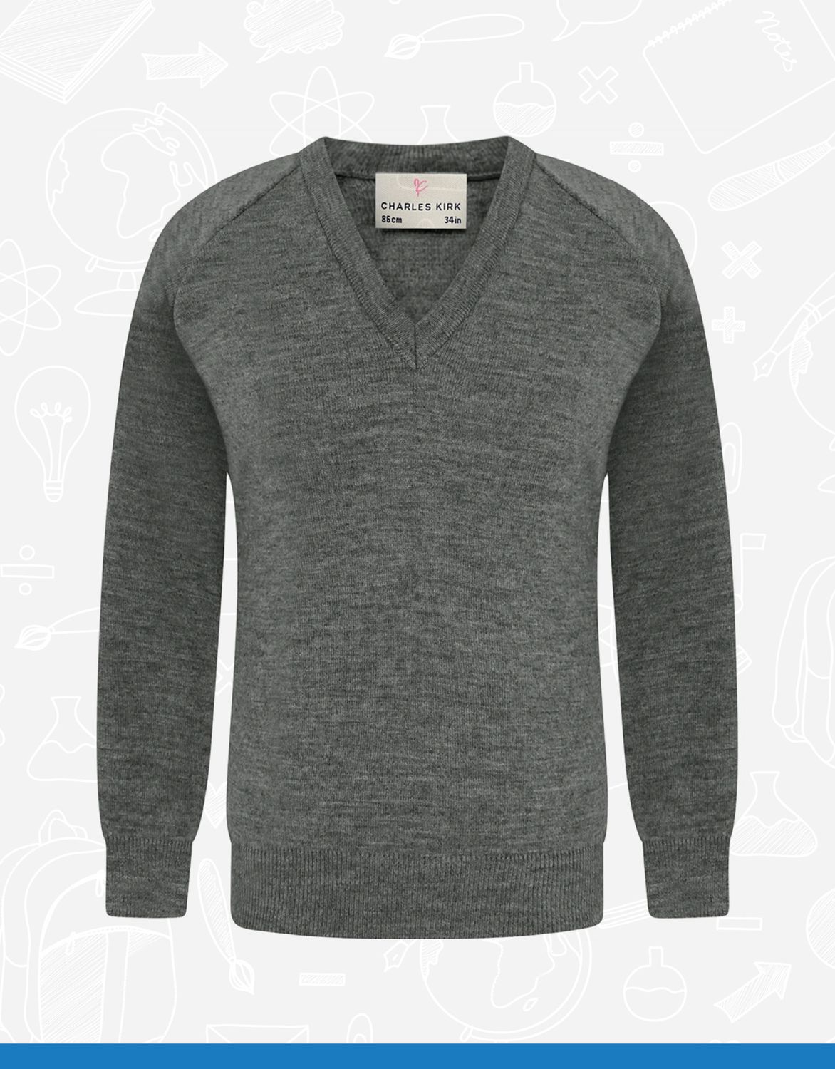 Grey V-Neck (4406)