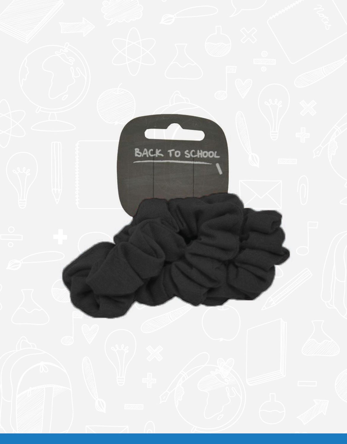 3 Pack Scrunchie (NWT307), Colour: Black, Size: One Size