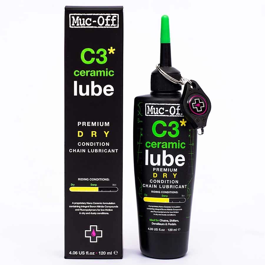 Muc-Off Lube Dry Ceramic 120ml with UV Torch