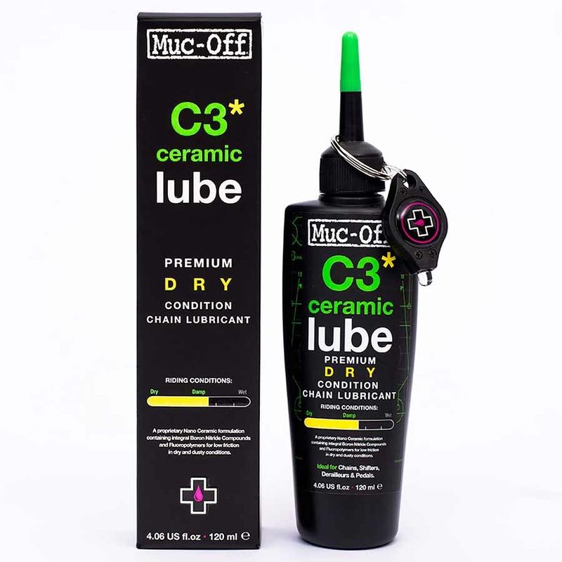 Muc-Off Lube Dry Ceramic 120ml with UV Torch