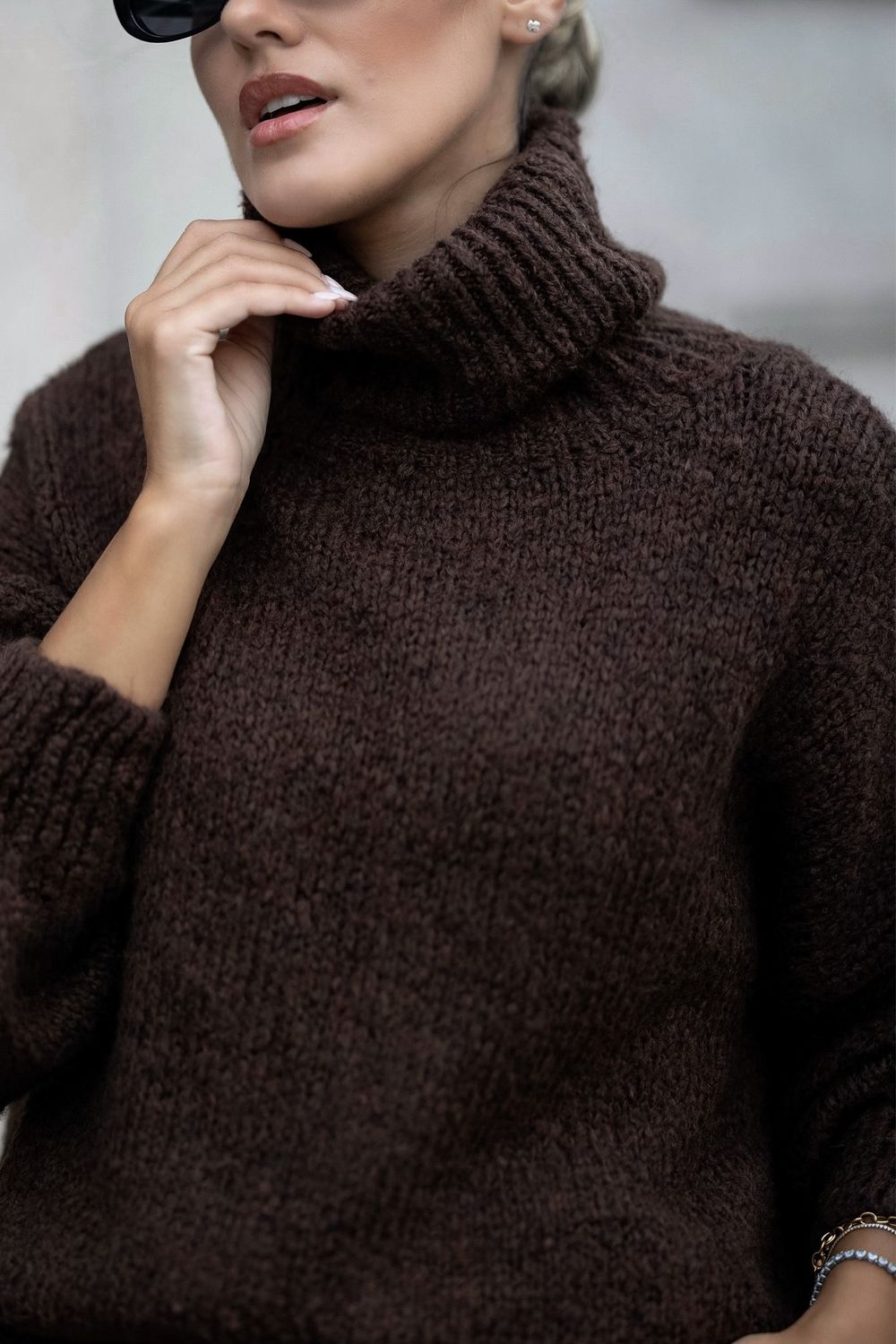 CAMISOLA MALHA CASTANHO