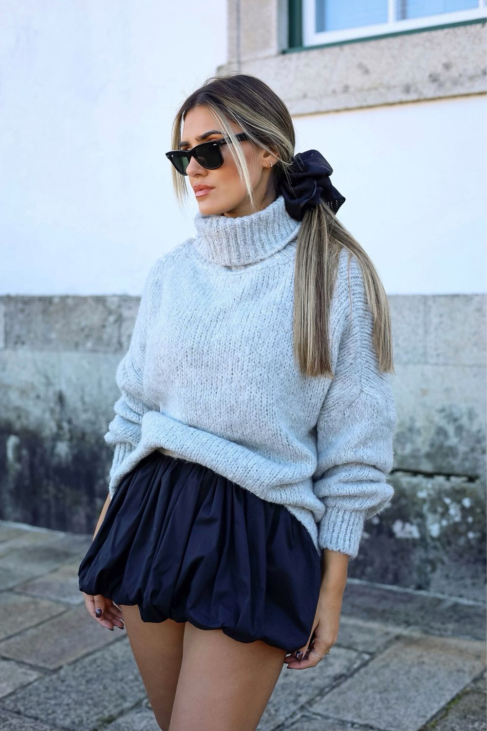 CAMISOLA DE MALHA CINZA