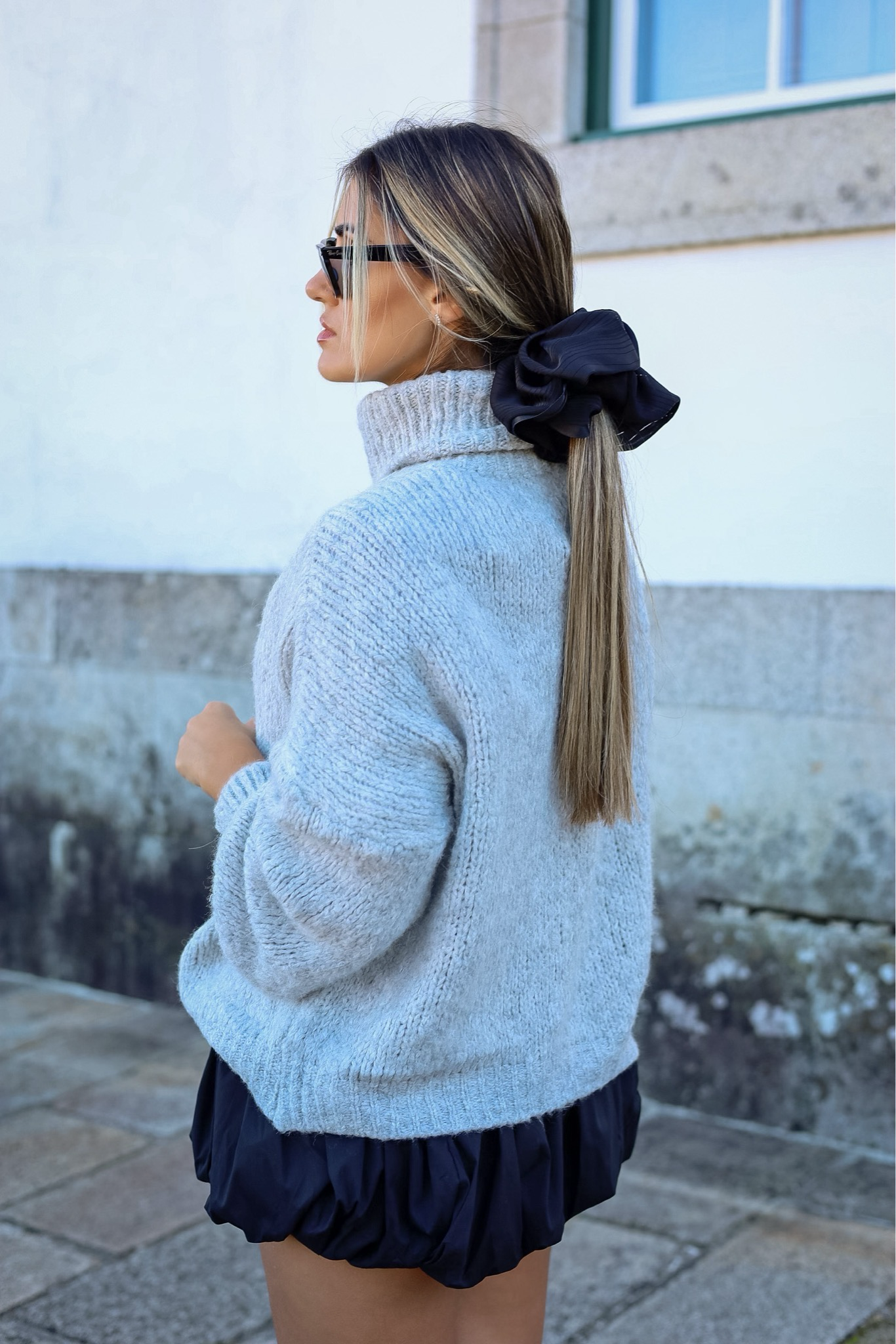 CAMISOLA DE MALHA CINZA