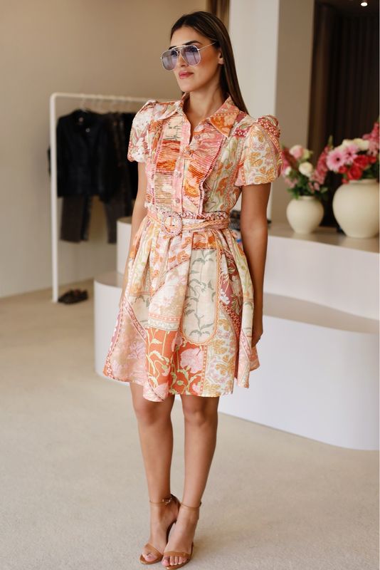 VESTIDO TONS LARANJA