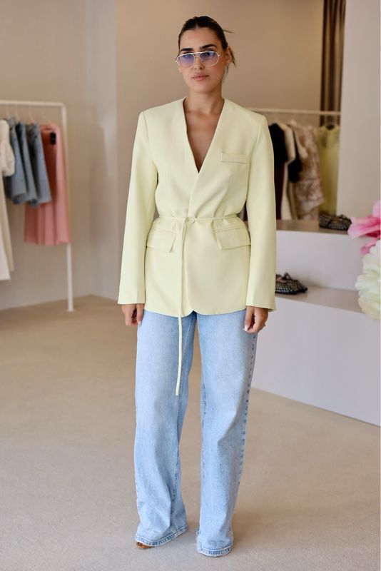 BLAZER AMARELO MANTEIGA