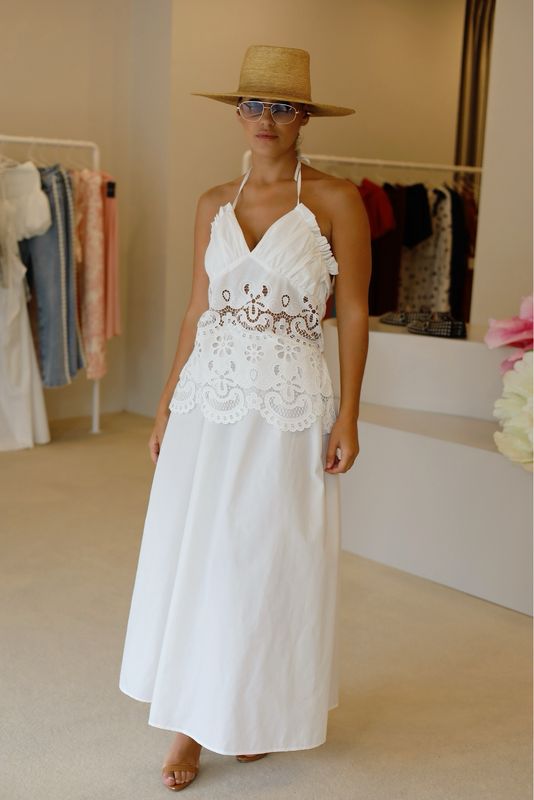 VESTIDO BRANCO BORDADO