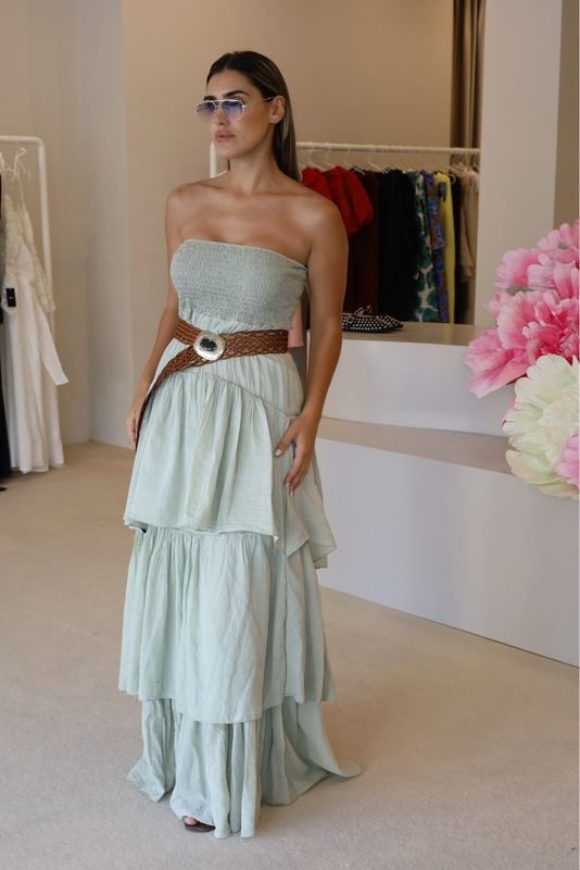 VESTIDO VERDE ÁGUA