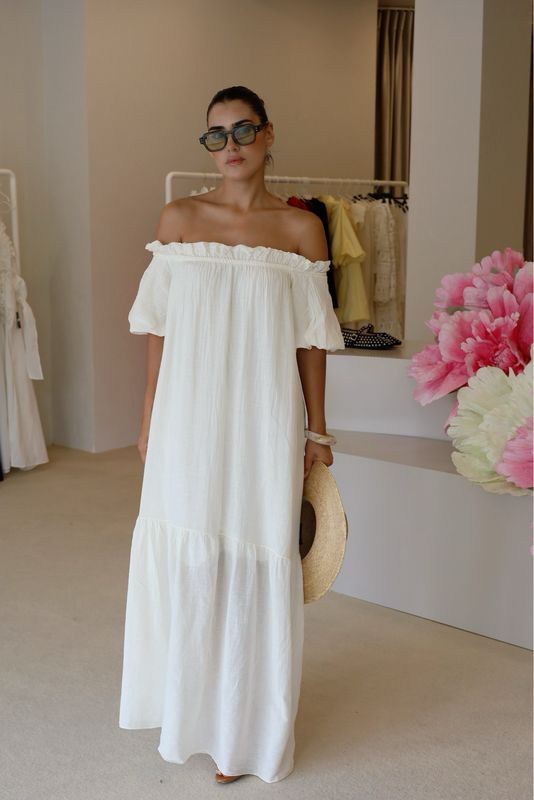 VESTIDO PÉROLA C/DETALHE