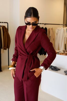 BLAZER CLÁSSICO BORDÔ