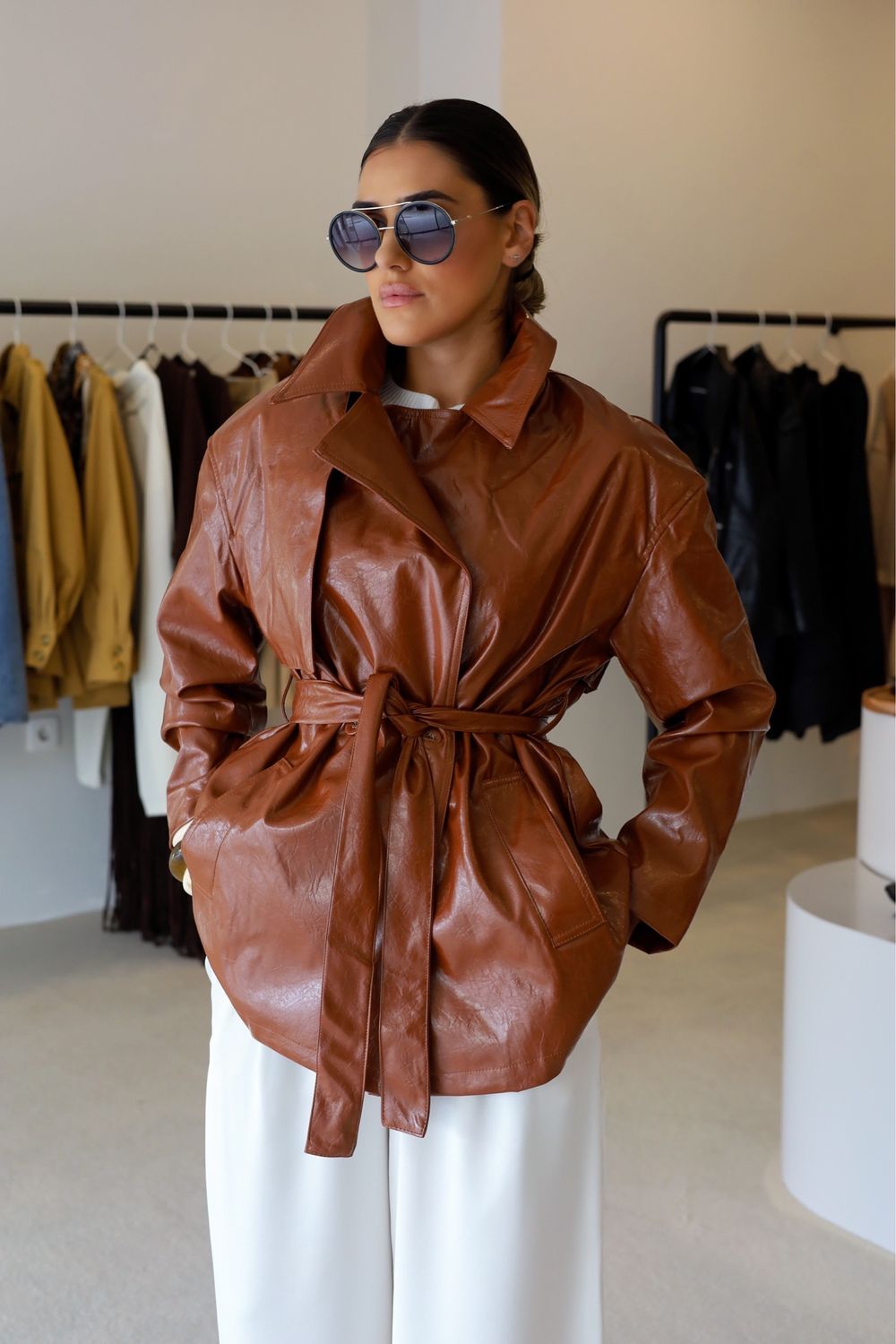 PARKA ECOPELE CAMEL