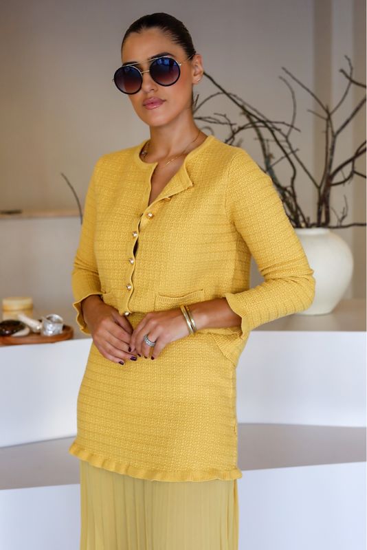 CONJUNTO AMARELO TORRADO
