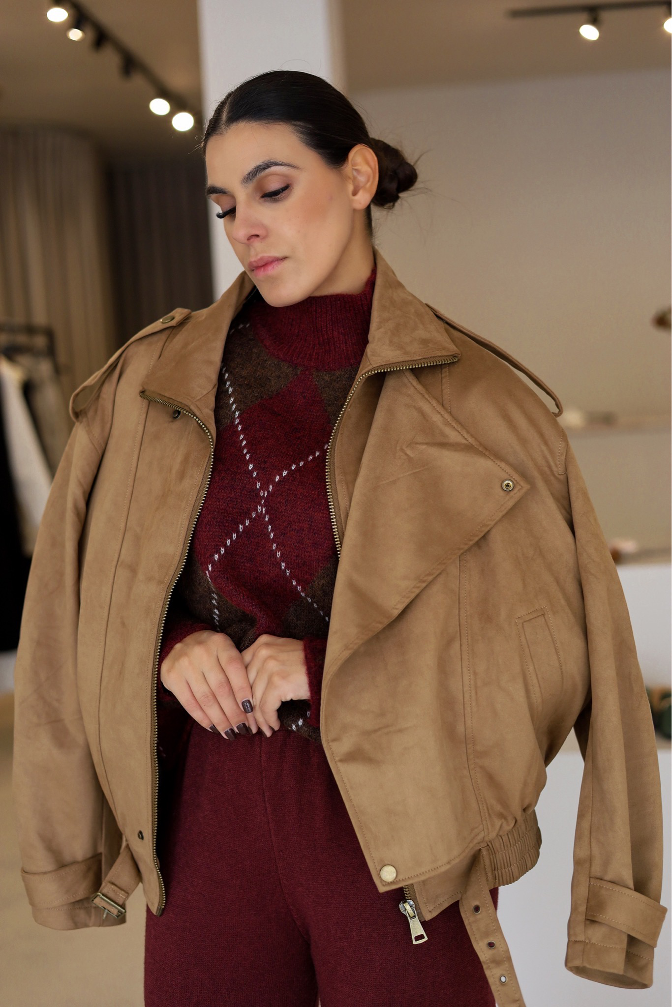 BOMBER EFEITO CAMURÇA CAMEL