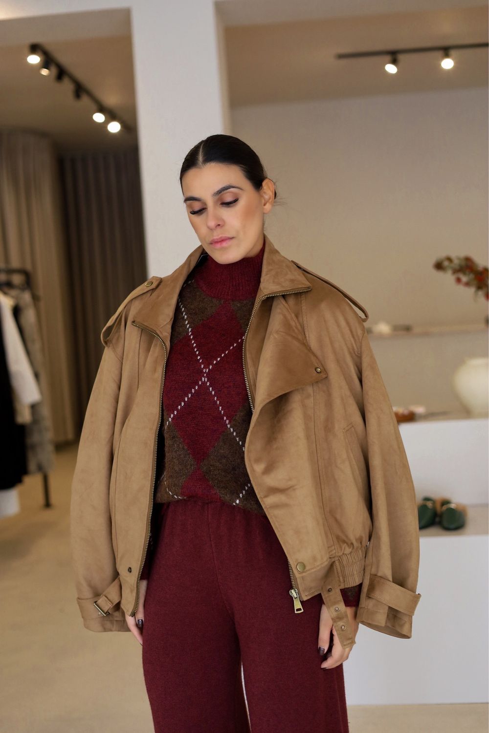 BOMBER EFEITO CAMURÇA CAMEL