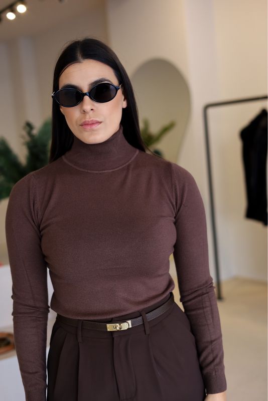 CAMISOLA GOLA ALTA (várias cores) CAMISOLA GOLA ALTA (várias cores)