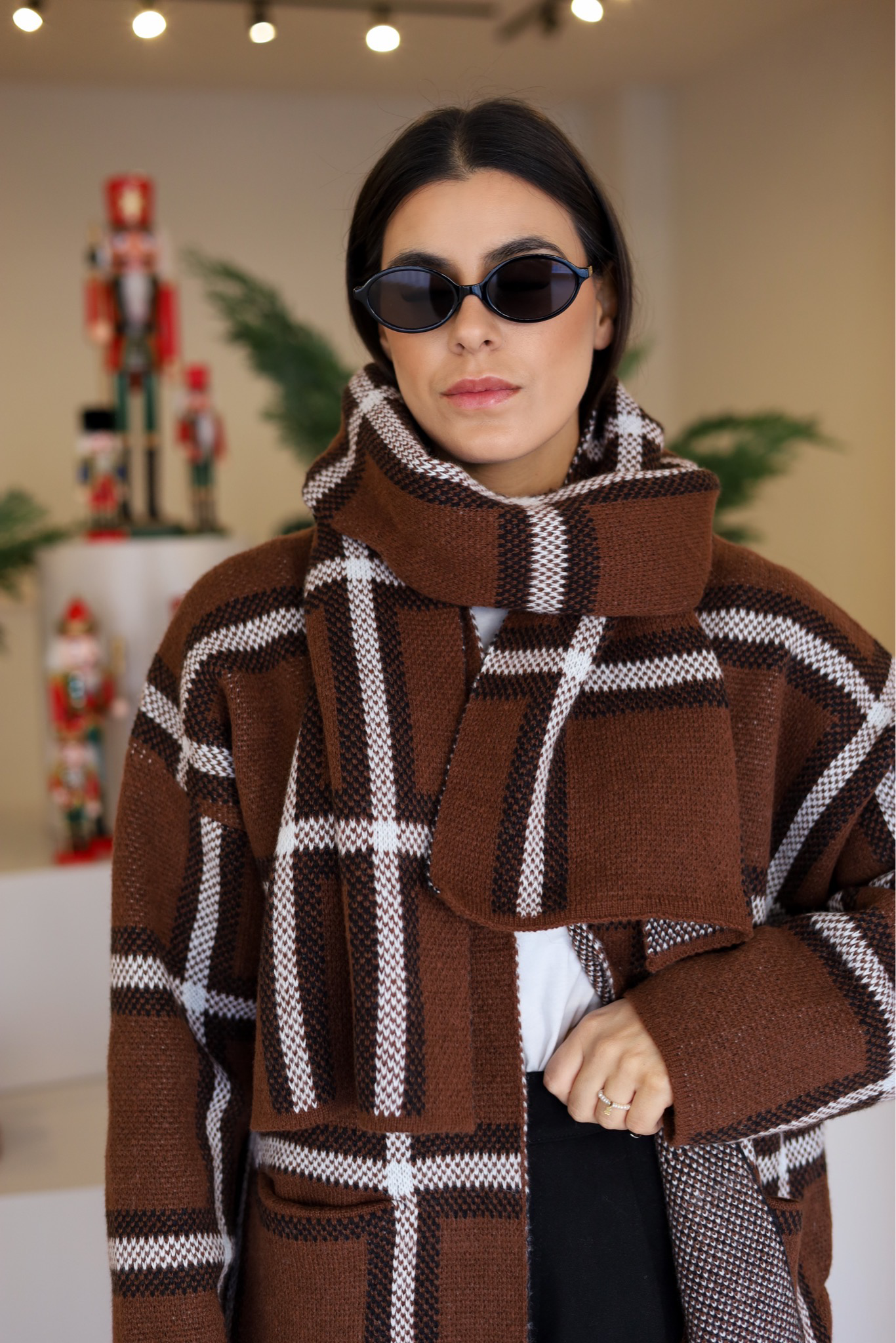 CASACO DE MALHA COM CACHECOL