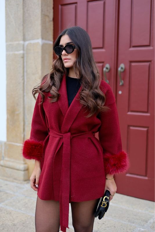 CASACO BORDO C/PELO CASACO BORDO C/PELO