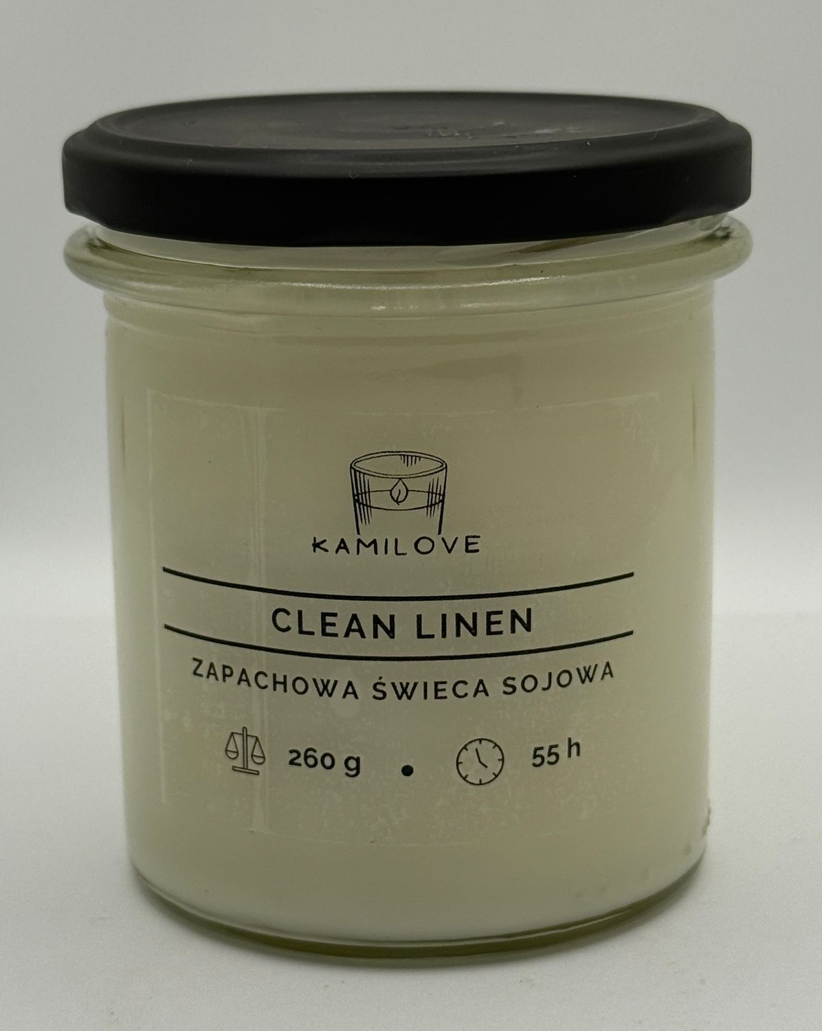 Świeca sojowa CLEAN LINEN