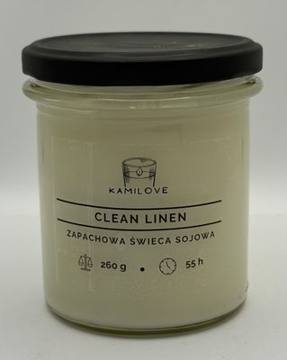 Świeca sojowa CLEAN LINEN