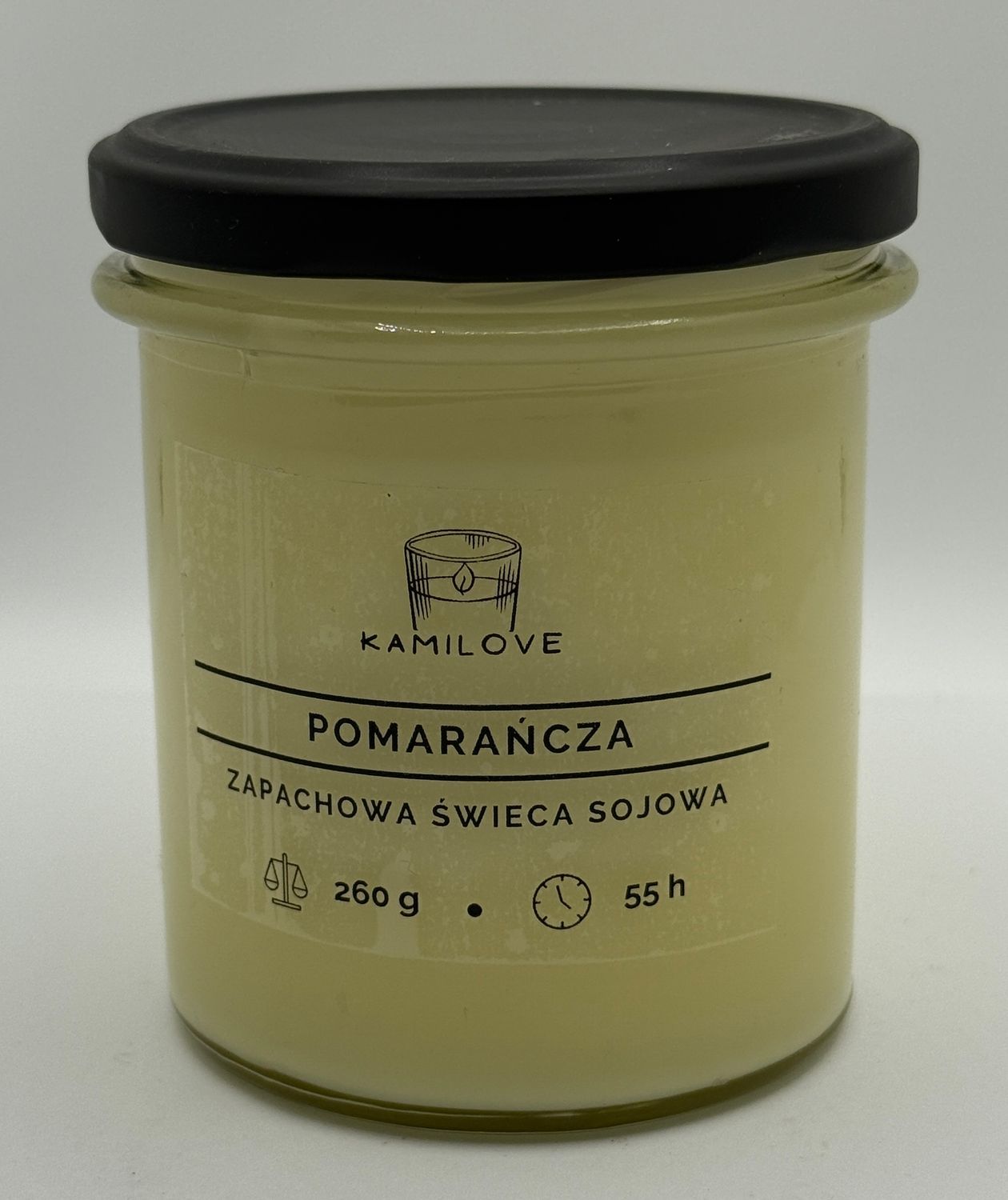 Świeca sojowa POMARAŃCZA