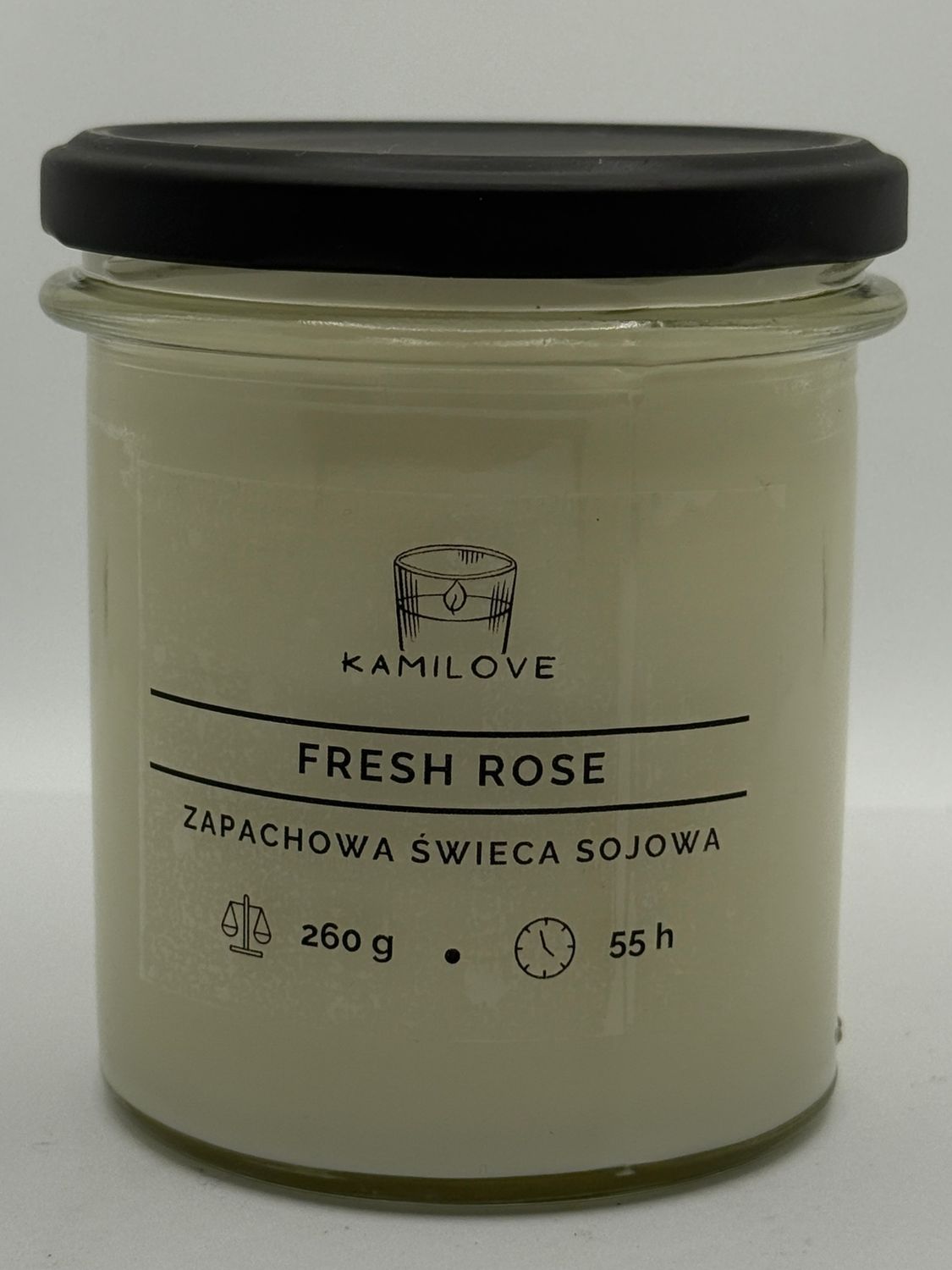 Świeca sojowa FRESH ROSE