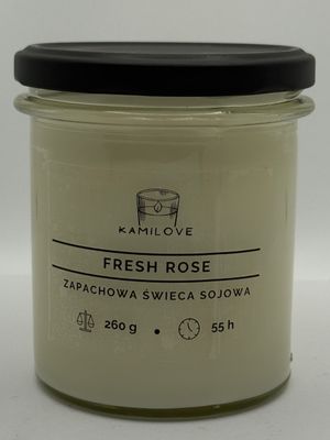 Świeca sojowa FRESH ROSE