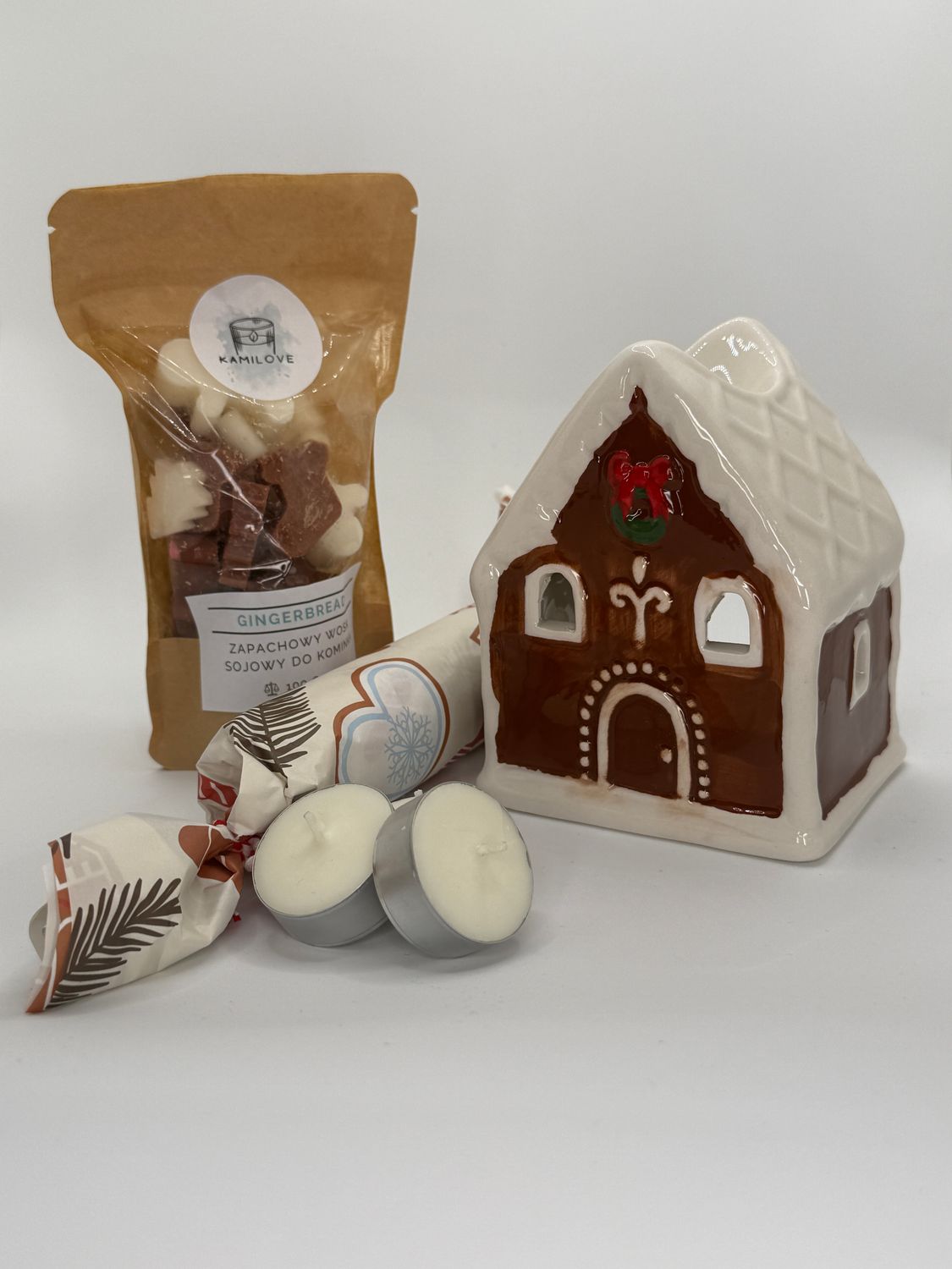 Pachnący Box świąteczny brązowy domek - GINGERBREAD