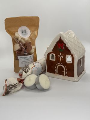 Pachnący Box świąteczny brązowy domek - GINGERBREAD