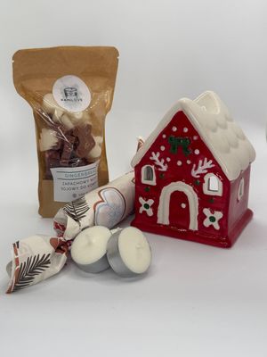 Pachnący Box świąteczny czerwony domek - GINGERBREAD