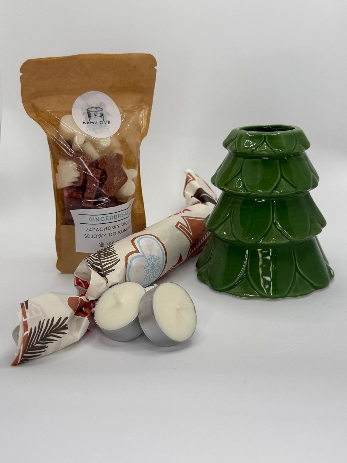 Pachnący Box świąteczny zielona choinka - GINGERBREAD