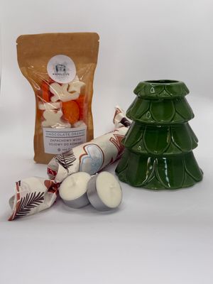 Pachnący Box świąteczny zielona choinka - CHOCOLATE-ORANGE
