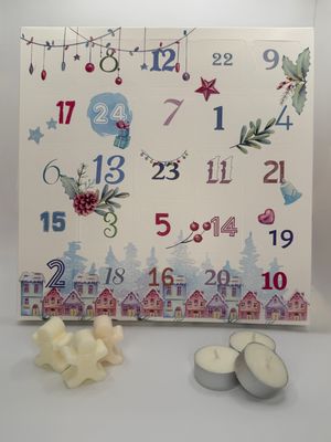Kalendarz adwentowy - sojowe woski zapachowe