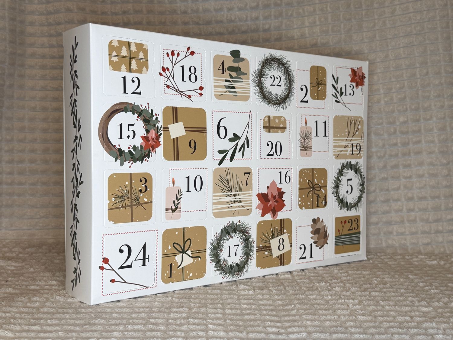 Kalendarz adwentowy - Mini świece sojowe