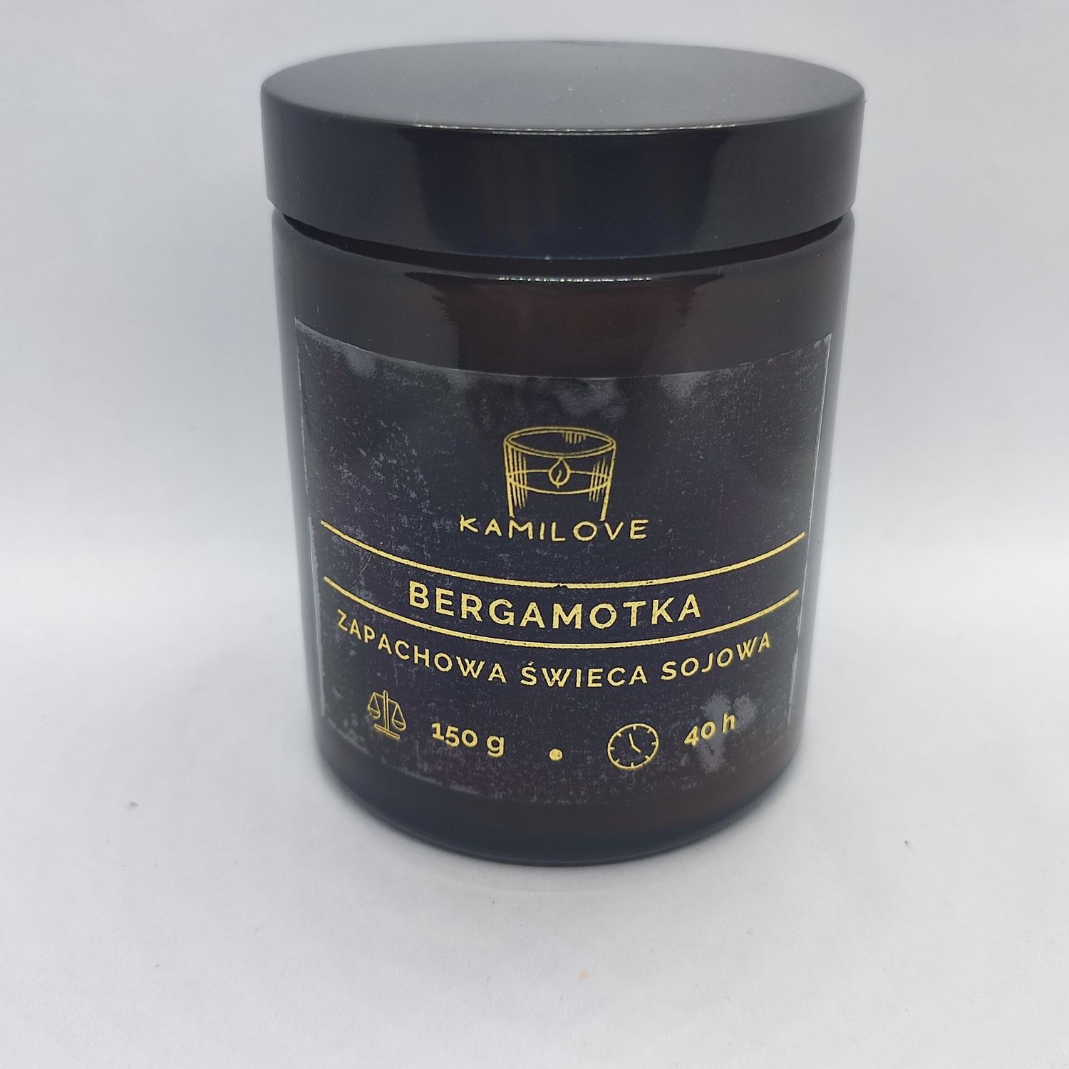 Świeca sojowa BERGAMOTKA