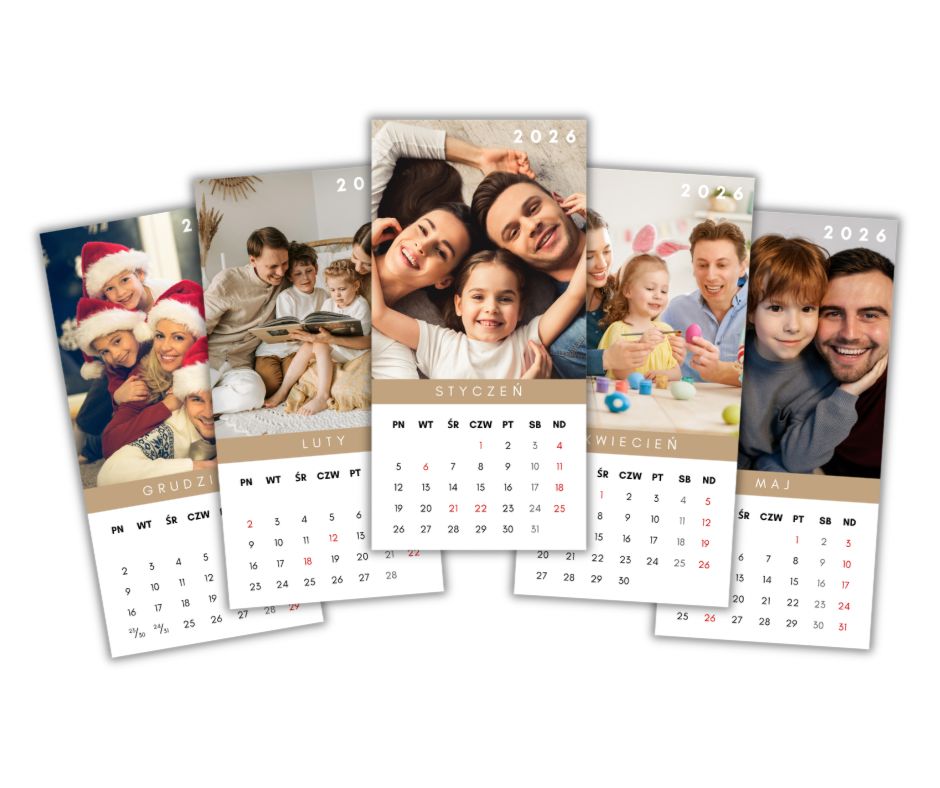 Personalizowany kalendarz magnetyczny - wymiary 10x20cm