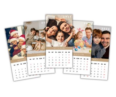 Personalizowany kalendarz magnetyczny - wymiary 10x20cm