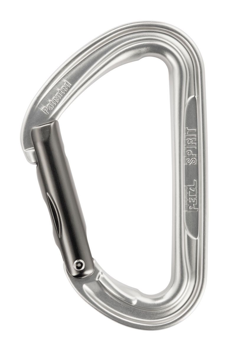 Petzl Spirit Straight Gate Carabiner, Color: Grey