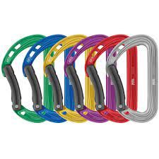 Petzl Spirit 6-Pack Bent Gate Carabiners, Color: Multicolor