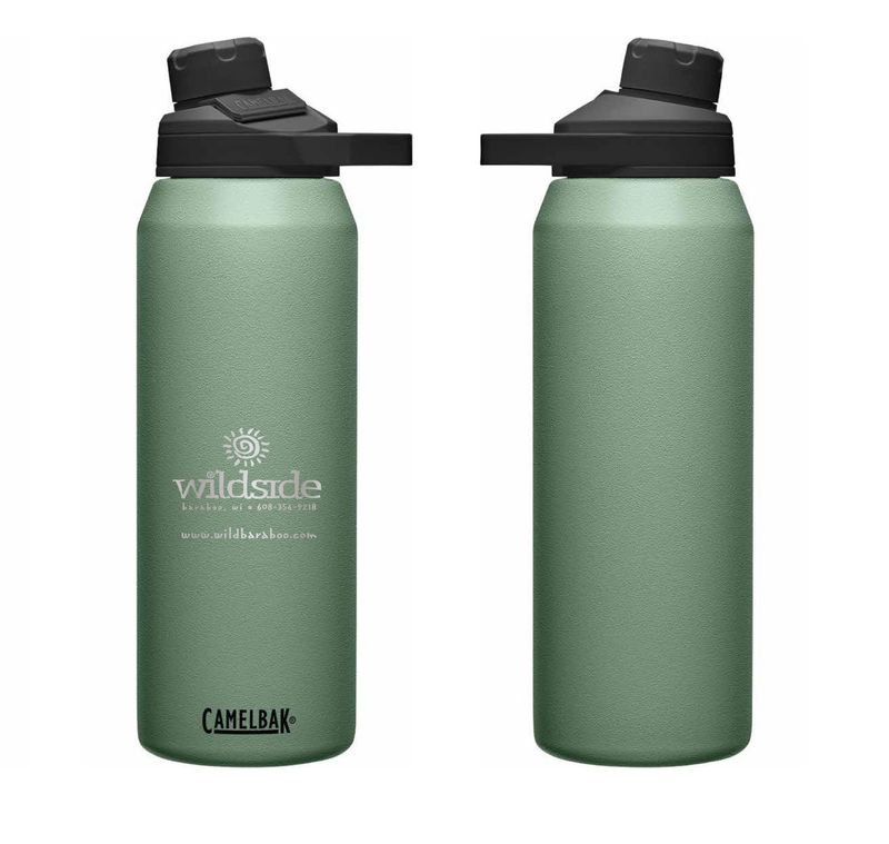 Wildside Insulated CamelBak 32oz Water Bottle, Color: Moss